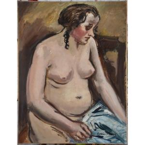 Emile Othon Friesz "seated Nude" Oil On Canvas 73x60
